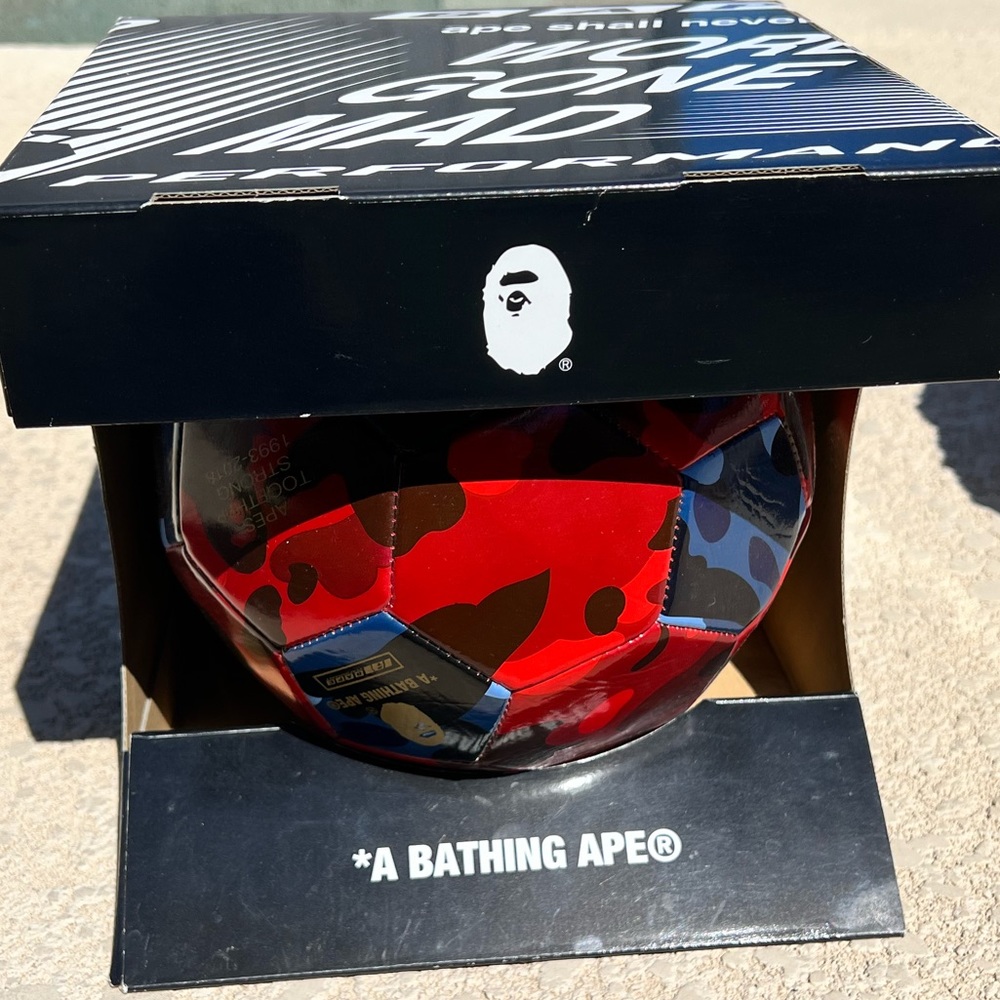 Bape soccer ball bathing ape